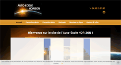 Desktop Screenshot of horizonautoecole.com